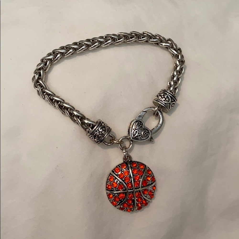 Basketball charm bracelet